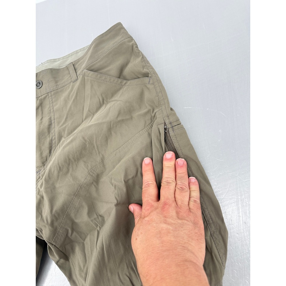 Kuhl Radikl Mens Hiking Pants 36x32 Khaki Tan Nylon Stretch Outdoor Trousers - Picture 7 of 16